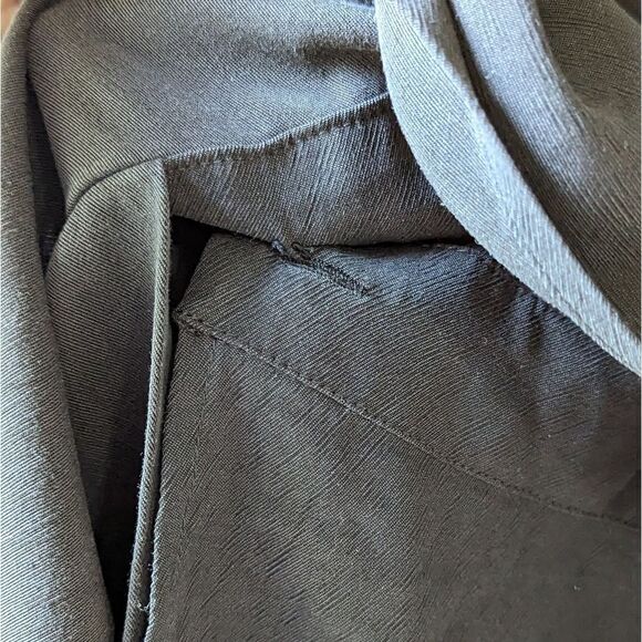 Madewell Pleated-Waist True-Wrap Mini Dress‎ True Black Size 10 NWT - Picture 15 of 15